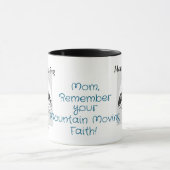  Bible Verse Mountain Moving Faith Personalize マグカップ (中央)