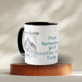  Bible Verse Mountain Moving Faith Personalize マグカップ