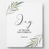 Bible verse Nehemiah leaves scripture  Plaque フォトプラーク (正面)