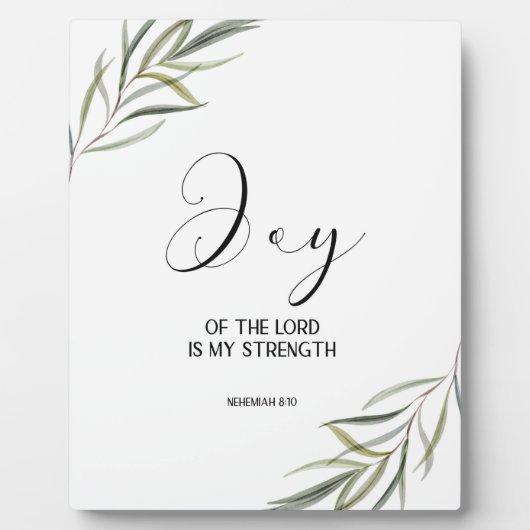 Bible verse Nehemiah leaves scripture  Plaque フォトプラーク (正面)