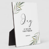 Bible verse Nehemiah leaves scripture  Plaque フォトプラーク (側面)