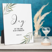 Bible verse Nehemiah leaves scripture  Plaque フォトプラーク (側面)