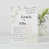 Bible verse Orthodox Wedding Invitation 招待状 (スタンド正面)