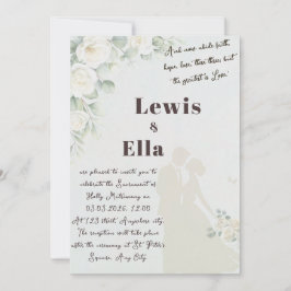 Bible verse Orthodox Wedding Invitation 招待状