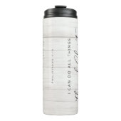 Bible Verse Philippians 4:13わたしはすべての事をすることができる タンブラー (正面)