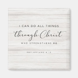 Bible Verse Philippians 4:13わたしはすべての事をすることができる マグネット