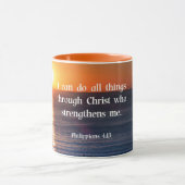 Bible verse, Philippians 4:13, マグカップ (中央)