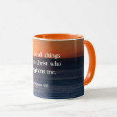 Bible verse, Philippians 4:13, マグカップ (正面右)