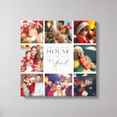 Bible Verse Photo Collage Family Religious キャンバスプリント (正面)