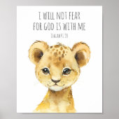 Bible Verse Poster for Kids Bedroom Decor ポスター (正面)