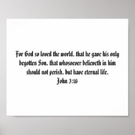 Bible Verse Poster Print Template To Personalize ポスター