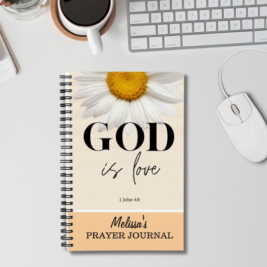 BIble Verse Prayer Journal Spiral Notebook ノートブック