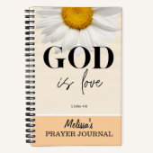 BIble Verse Prayer Journal Spiral Notebook ノートブック (正面)