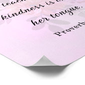Bible Verse, Proverbs 31:26 ポスター (角)