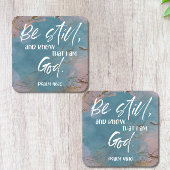 Bible verse Psalm スクエアペーパーコースター