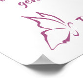 Bible Verse Psalm 100 Serve the Lord ポスター (角)