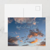 Bible Verse Psalm 46:10 ポストカード (正面/裏面)