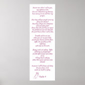 Bible Verse Psalm 4 Hear My Prayer ポスター (正面)