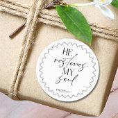 Bible Verse psalm Round Sticker ラウンドシール