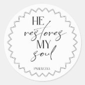 Bible Verse psalm Round Sticker ラウンドシール (正面)