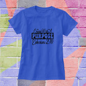 Bible Verse ''Purpose'' Typography Personalize Tシャツ