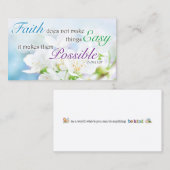 Bible Verse, Religious Motivational Faith Card コーリングカード (正面/裏面)