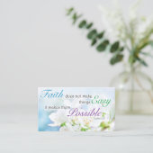 Bible Verse, Religious Motivational Faith Card コーリングカード (スタンド正面)
