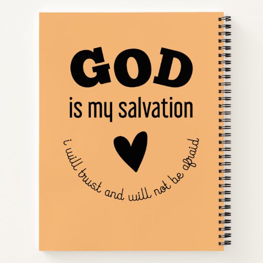  Bible Verse | Scripture Faith Religious Prayer ノートブック (裏面)