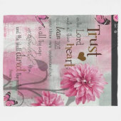 Bible Verse Soft Fleece Blanket フリースブランケット (正面(横))