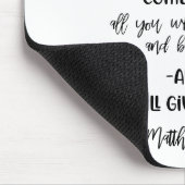 Bible Verse Sunflower Mouse pad マウスパッド (コーナー)