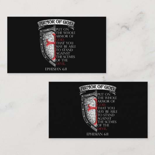 Bible Verse Tは完全なキリスト教の聖書である 名刺 (正面/裏面)