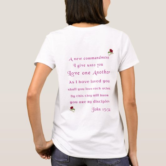 Bible verse tシャツ (裏面)