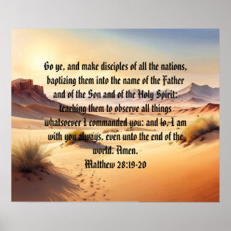 Bible Verse Template, Value Poster Paper (Matte) ポスター