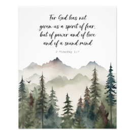 Bible Verse Wall Art Poster 2 Timothy フォトプリント