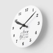 Bible Verse White Wall Round Clock ラウンド壁時計 (傾斜)