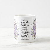 Bible Verse Your Word Is a Light Coffee Mug コーヒーマグカップ (中央)