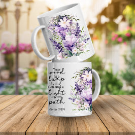 Bible Verse Your Word Is a Light Coffee Mug コーヒーマグカップ