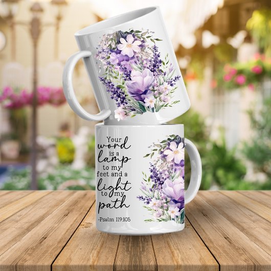 Bible Verse Your Word Is a Light Coffee Mug コーヒーマグカップ