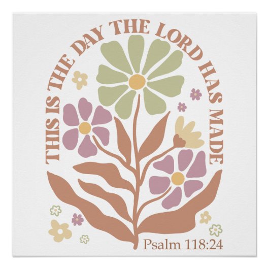 Bible Verses Wildflower ポスター (正面)