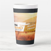 BIBLENKJV.COM™ 🛐 #LMUG カフェラテマグ (正面)