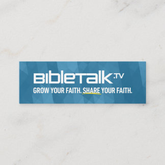 BibleTalk.tv – ミニプロモーションカード スキニー名刺