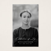 Biblical Faith Funeral Memorial Photo Prayer Card (正面)