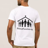 Biblical Families Tシャツ(前面/背面ブラックロゴ) Tシャツ (裏面)