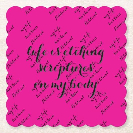 Biblical Life ペーパーコースター (正面)