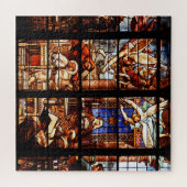 Biblical stories Christian art, Stained Glass ジグソーパズル (横)
