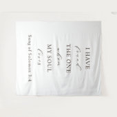 Biblical Wedding Backdrop – Song of Solomon 3:4 Qu タペストリー (正面(横))