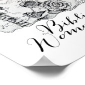 Biblical Womanhood Skull - Jael and the Tent Peg ポスター (角)