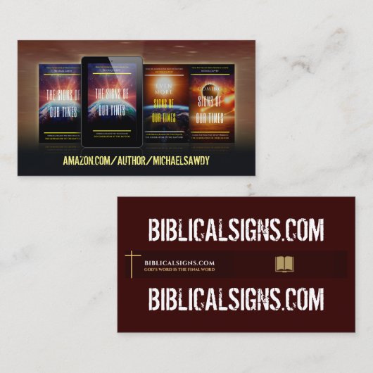 Biblicalsigns.comの名刺 名刺 (正面/裏面)