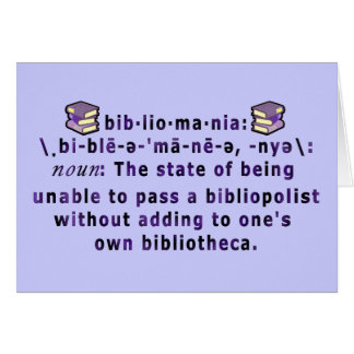 Bibliomaniaの空白のなカード
