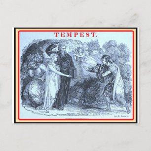 Bibliomania: Shakespeare The Tempest ポストカード